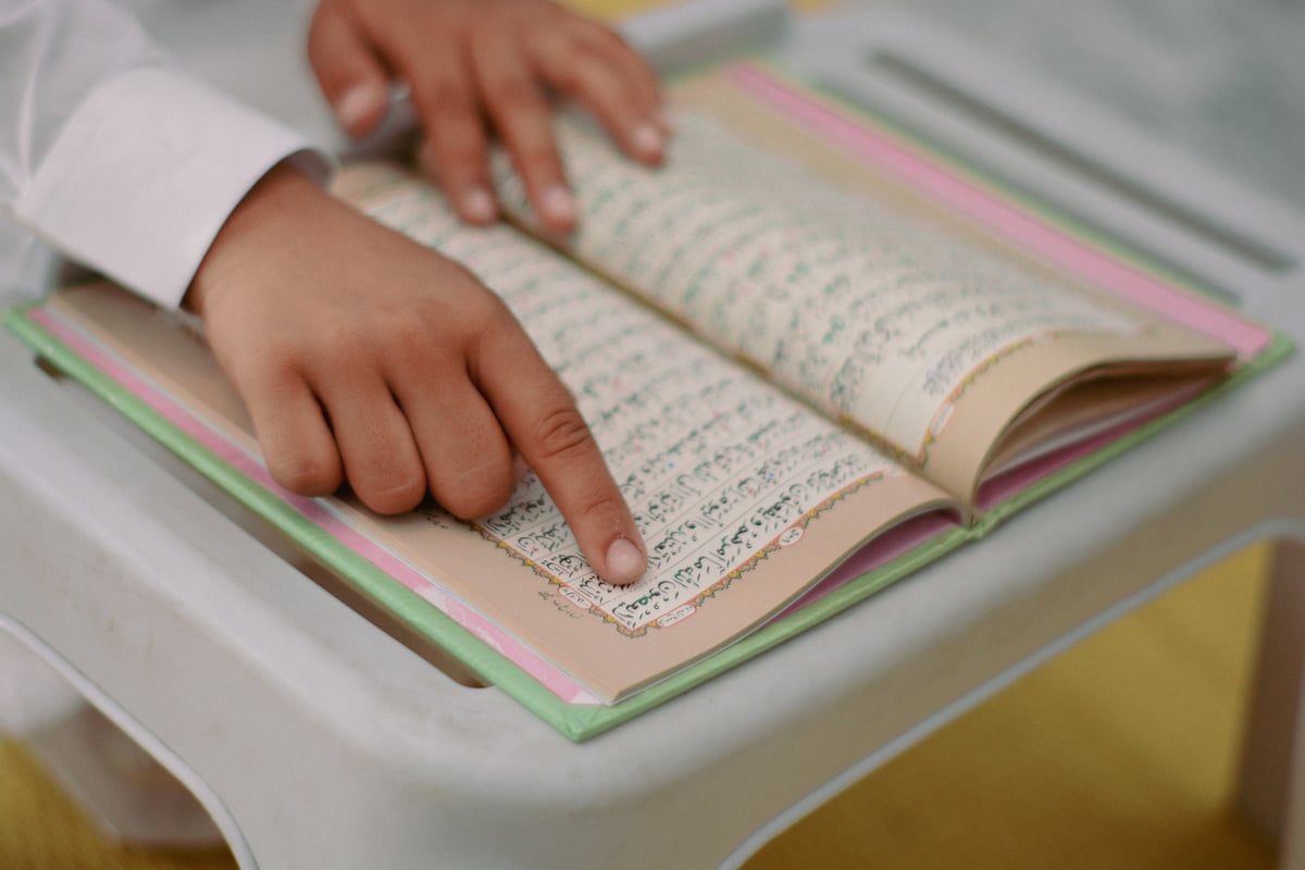 A Child Reading a Book