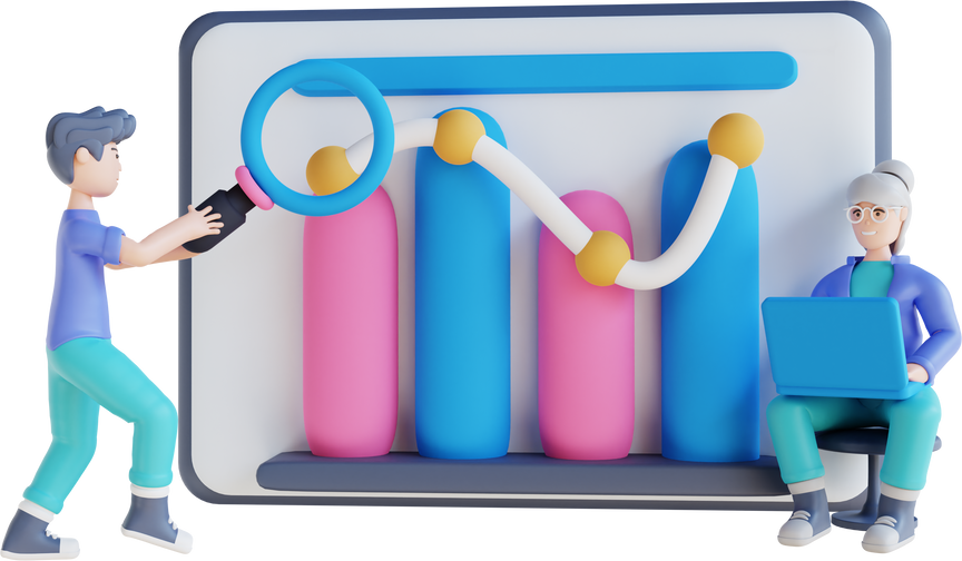 3D illustration search analysis data