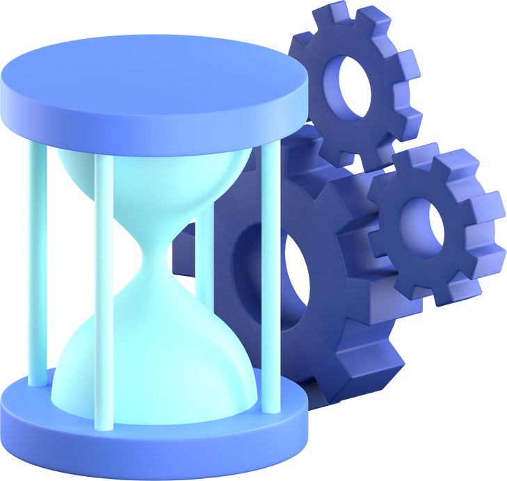 Hourglass 3D Illustration
